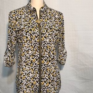 Michael Kors Zipper Front Utility Shirt